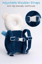 Baby Head Protector Cushion Toddler Head Protection Pillow Baby Backpack with Knee Pads&Anti-Slip Socks (Bee - Crystal Velvet) - Image 4